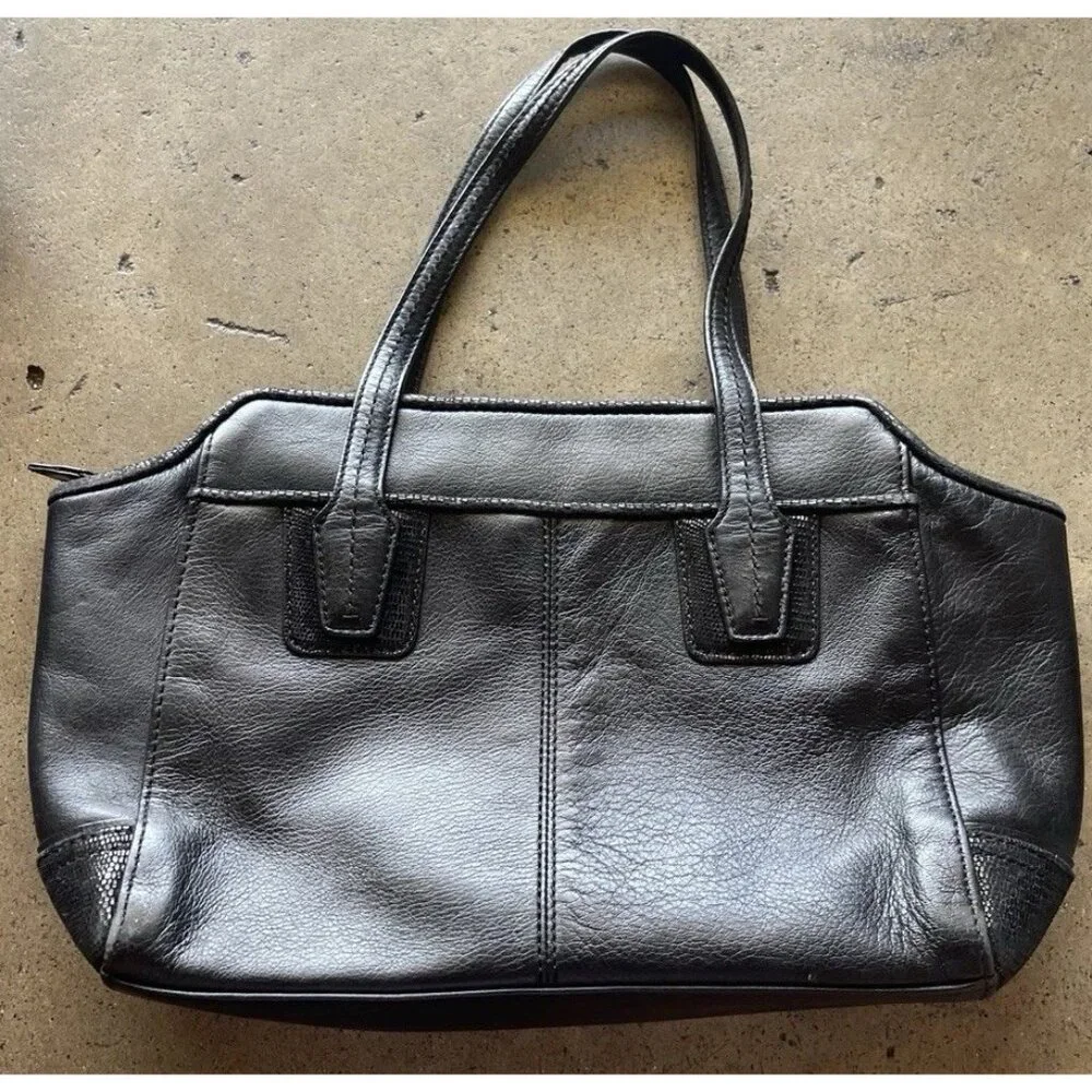 Coach Taylor Bette Mini Tote Black Leather Cross Body Bag Classic No Strap - Picture 15 of 15